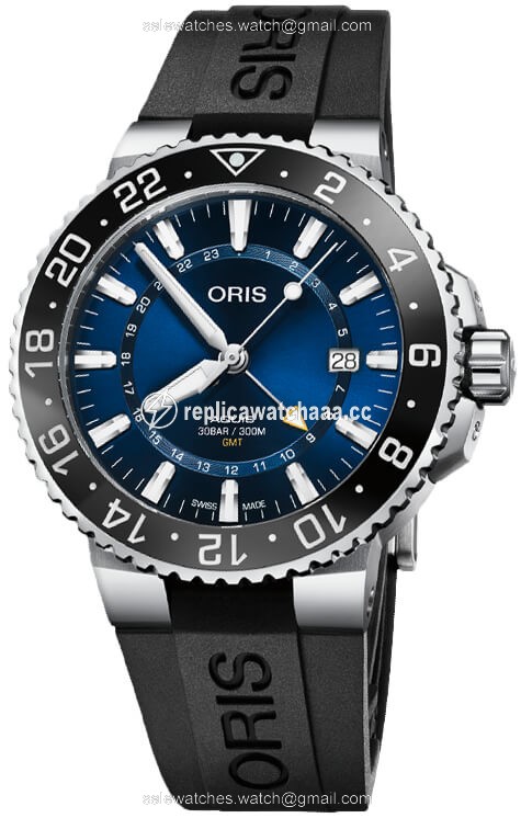 01 798 7754 4135-07 4 24 64EB Oris Aquis GMT Date 43.5mm Mens Watch 1 01 798 7754 4135-07 4 24 64EB Oris Aquis GMT Date 43.5mm Mens Watch 1